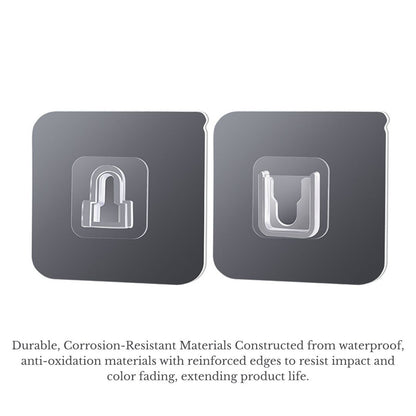 強力無痕防水掛鉤(10對入)