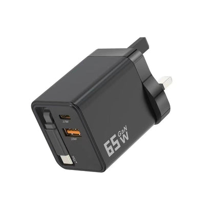 多功能伸縮線充電插頭