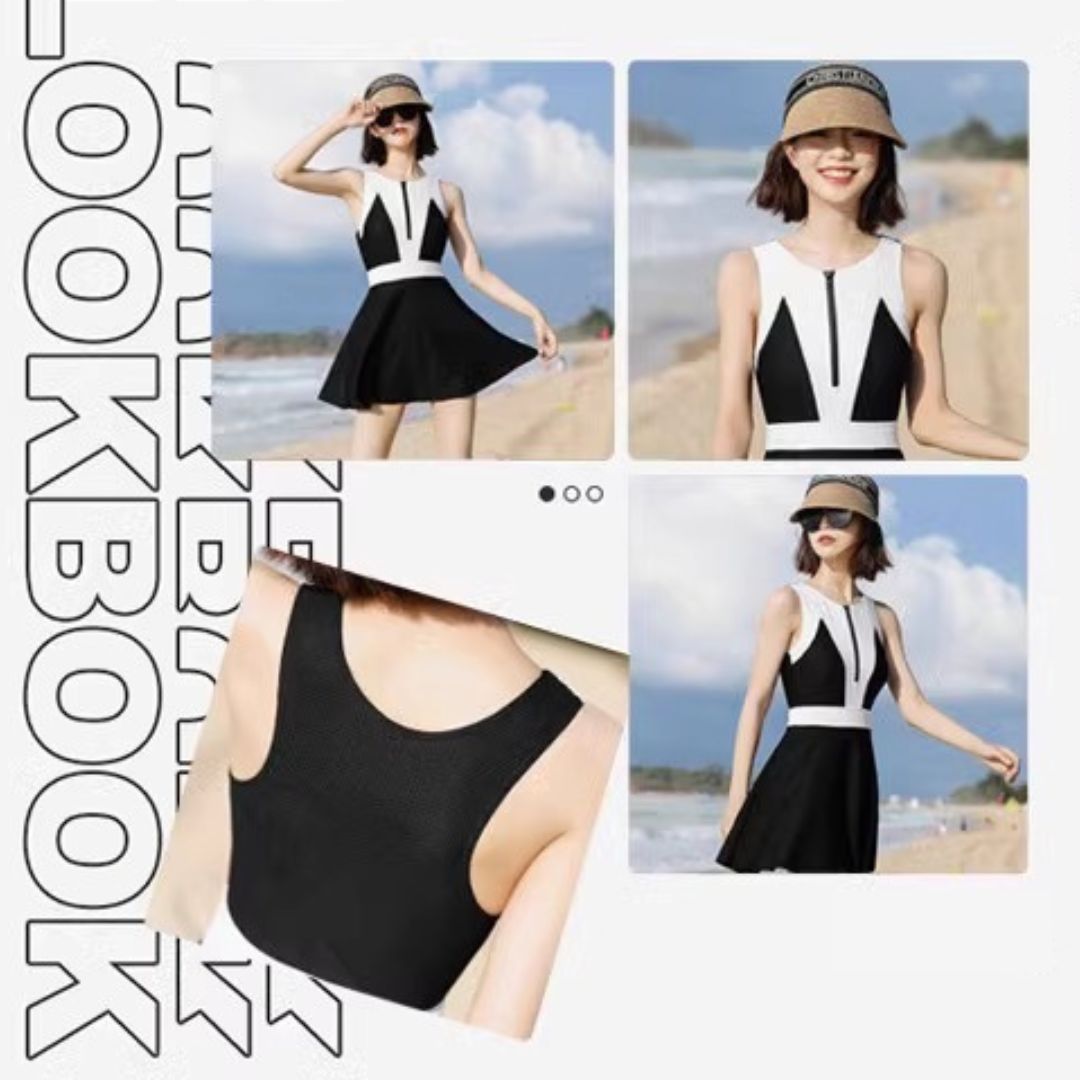 Simple One Piece Swimsuit