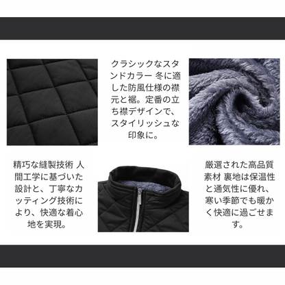 Men's Stand-Collar Casual Thermal Jacket