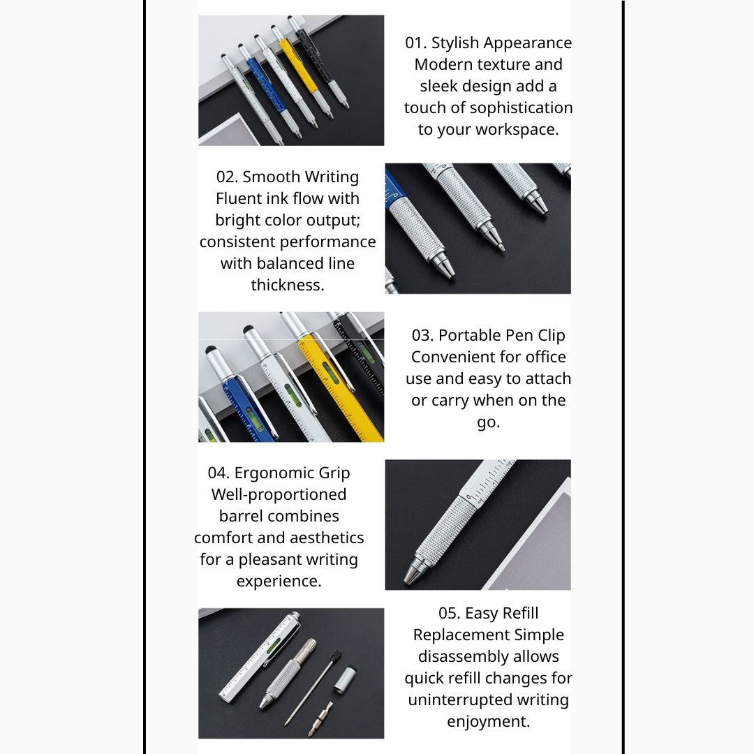 6合1工具原子筆 (2支起)