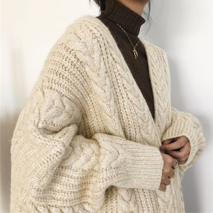 Japanese-Inspired Oversized Knit Cardigan