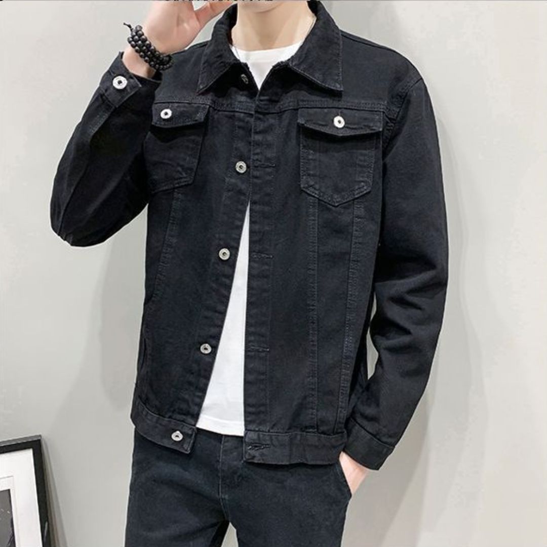 Men's slim-fit denim jacket