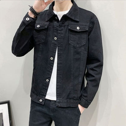 Men's slim-fit denim jacket
