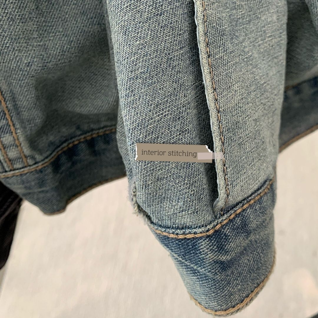 女士復古牛仔背心 