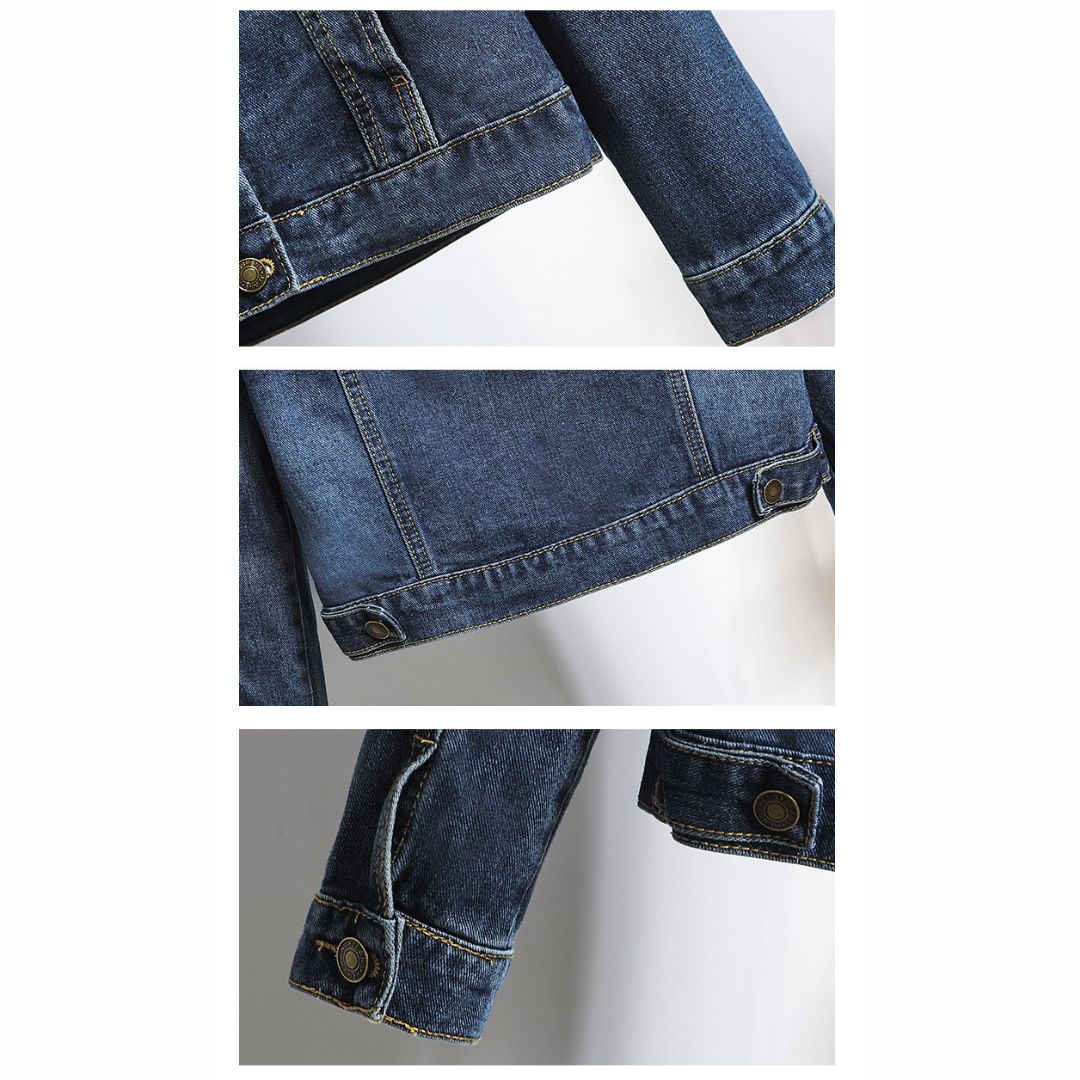 Slim Fit Hooded Denim Jacket