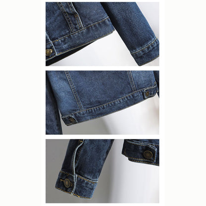 Slim Fit Hooded Denim Jacket