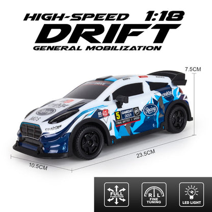 1:18 Scale 4WD High-Speed RC Drift Car with LED Lights