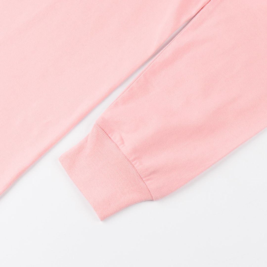 250g Plain Cotton Long-sleeved T-shirt (Min. 2 pcs)