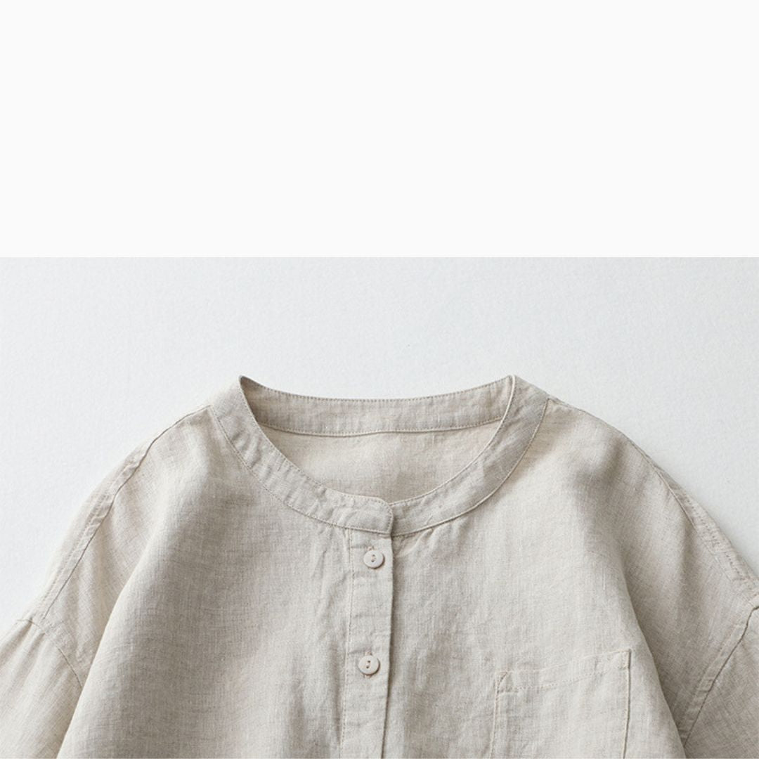 Summer Japanese Cotton and Linen Tops