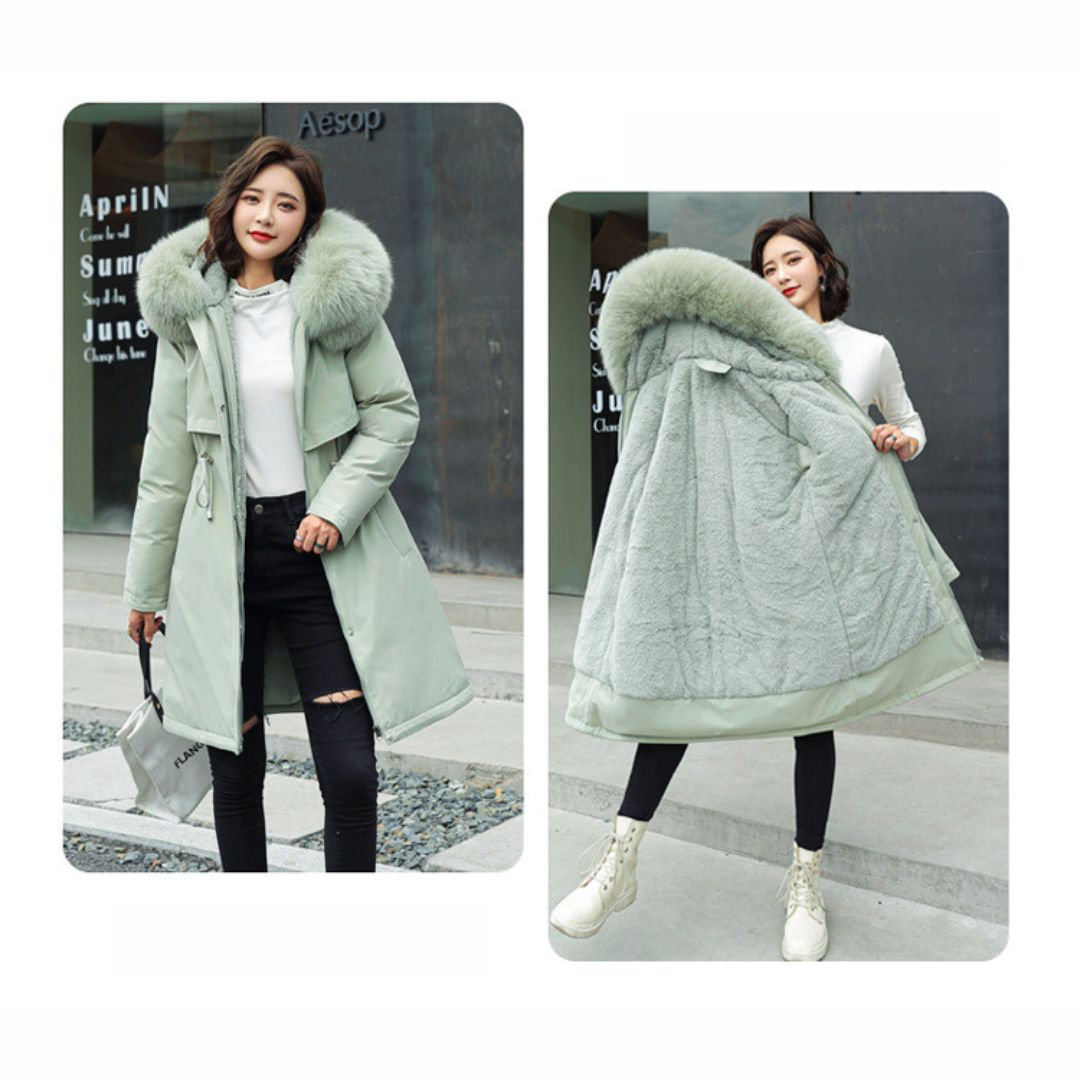 Fur Collar Fleece Lined Jacket