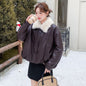 American Vintage Oversized Lapel PU Jacket