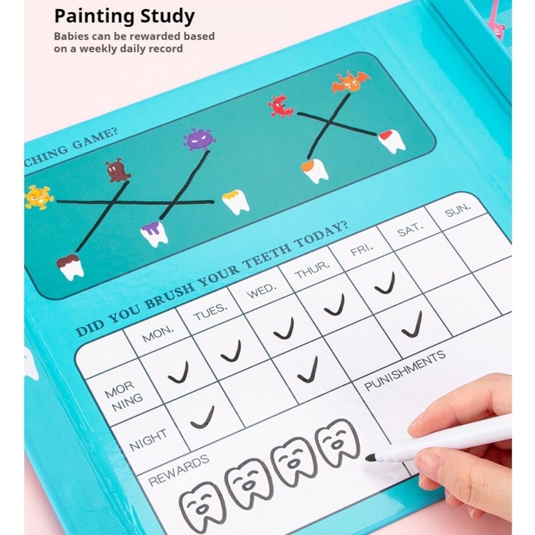 Wooden Oral Simulation Teeth Cleaning Kit