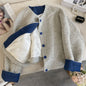 Vintage Color-Block Patchwork Loose Jacket