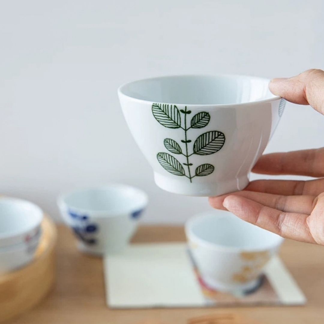 Mint Leaf Rice Bowl Set