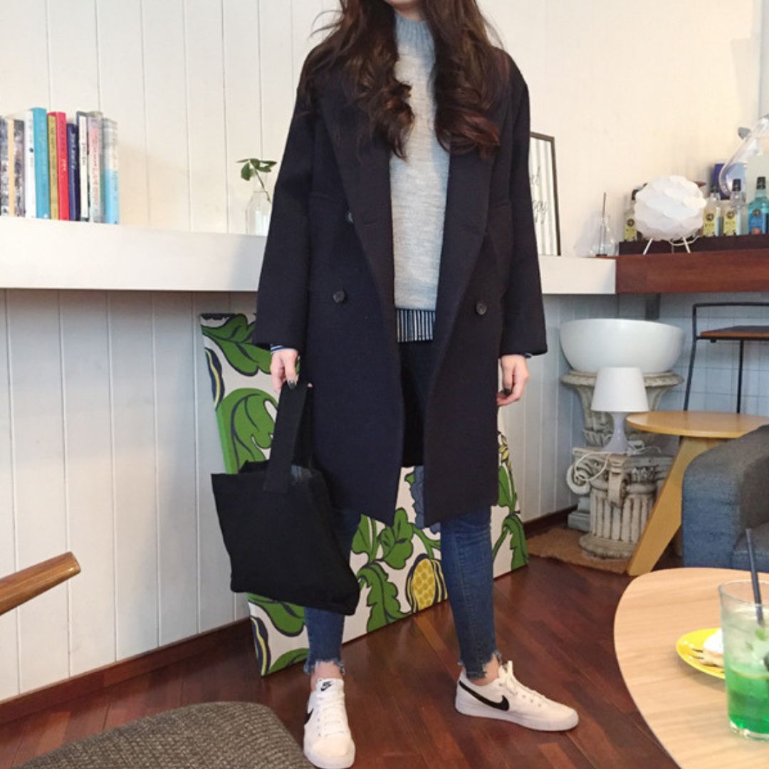 Loose Mid Length Coat