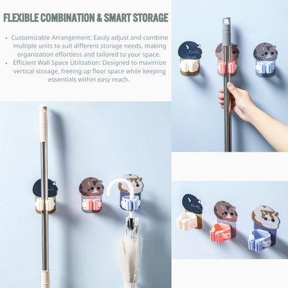 Cute Cat Series Mop Clip (4PCS)