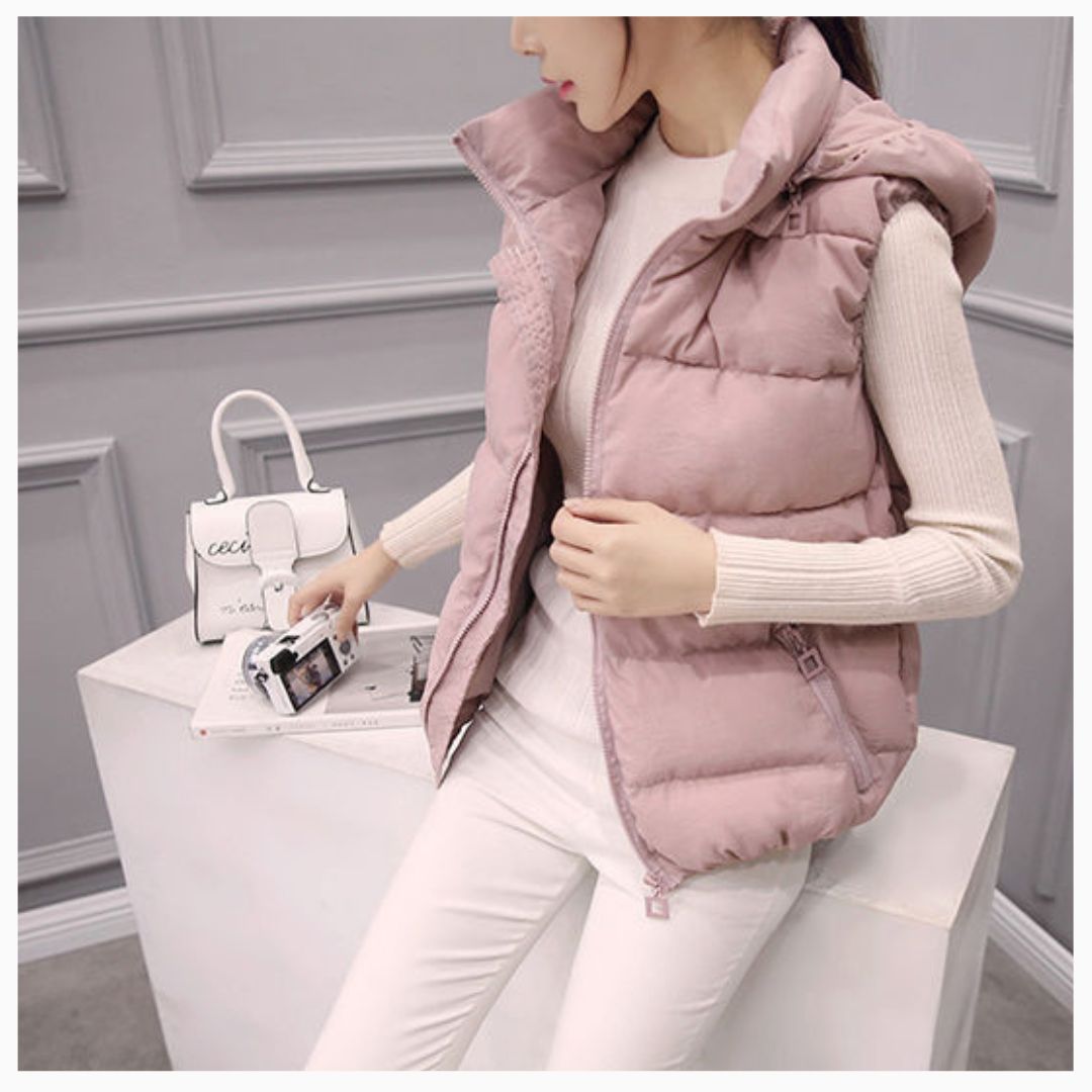 Solid Color Cotton Vest