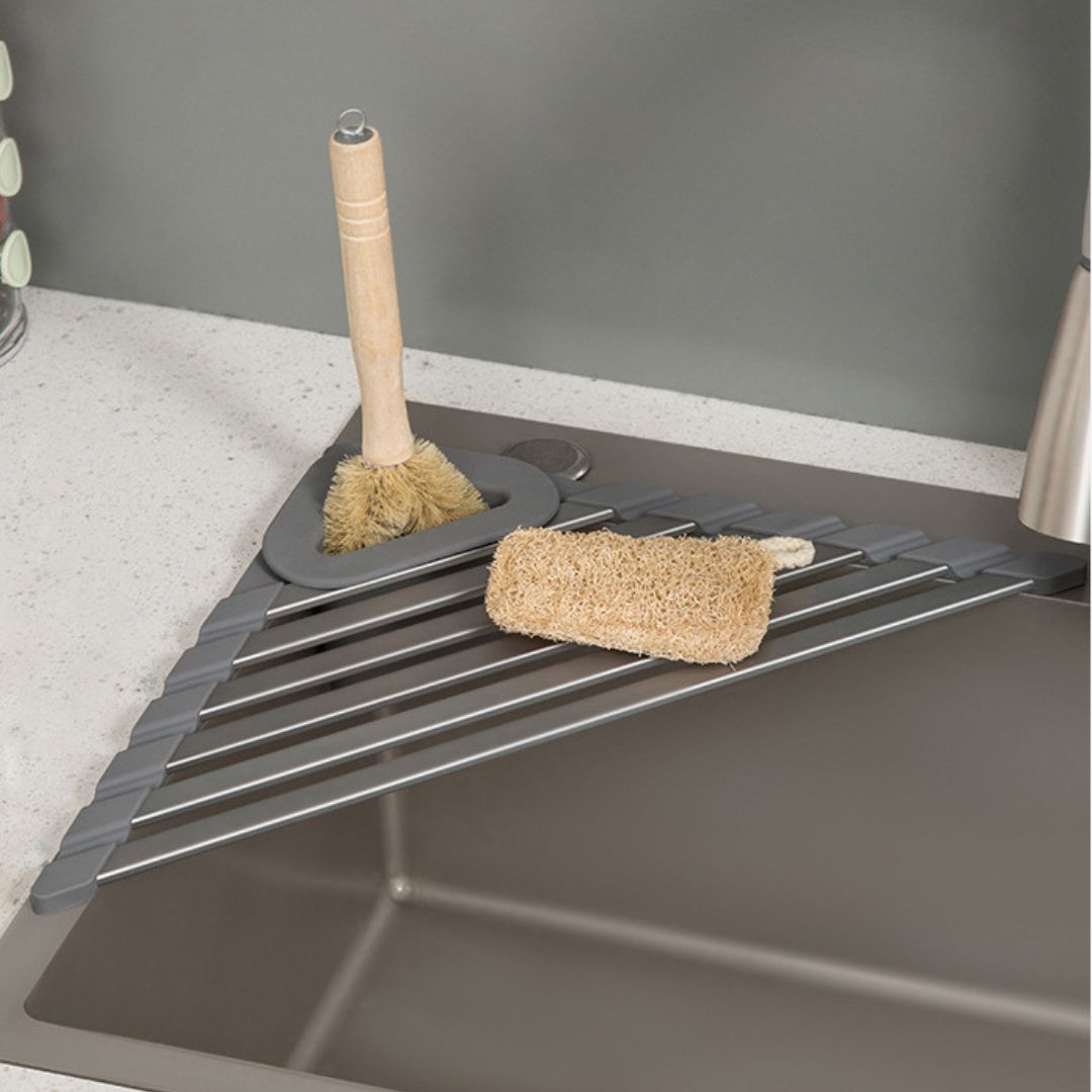 Kitchen Draining Triangular Rack
