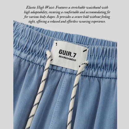 Tencel Stylish Casual Straight Pants