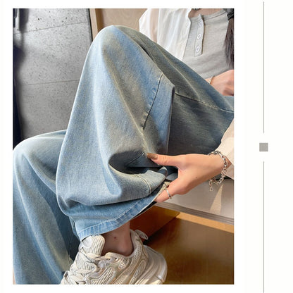 ルーズアイスシルクワイドレッグパンツ
