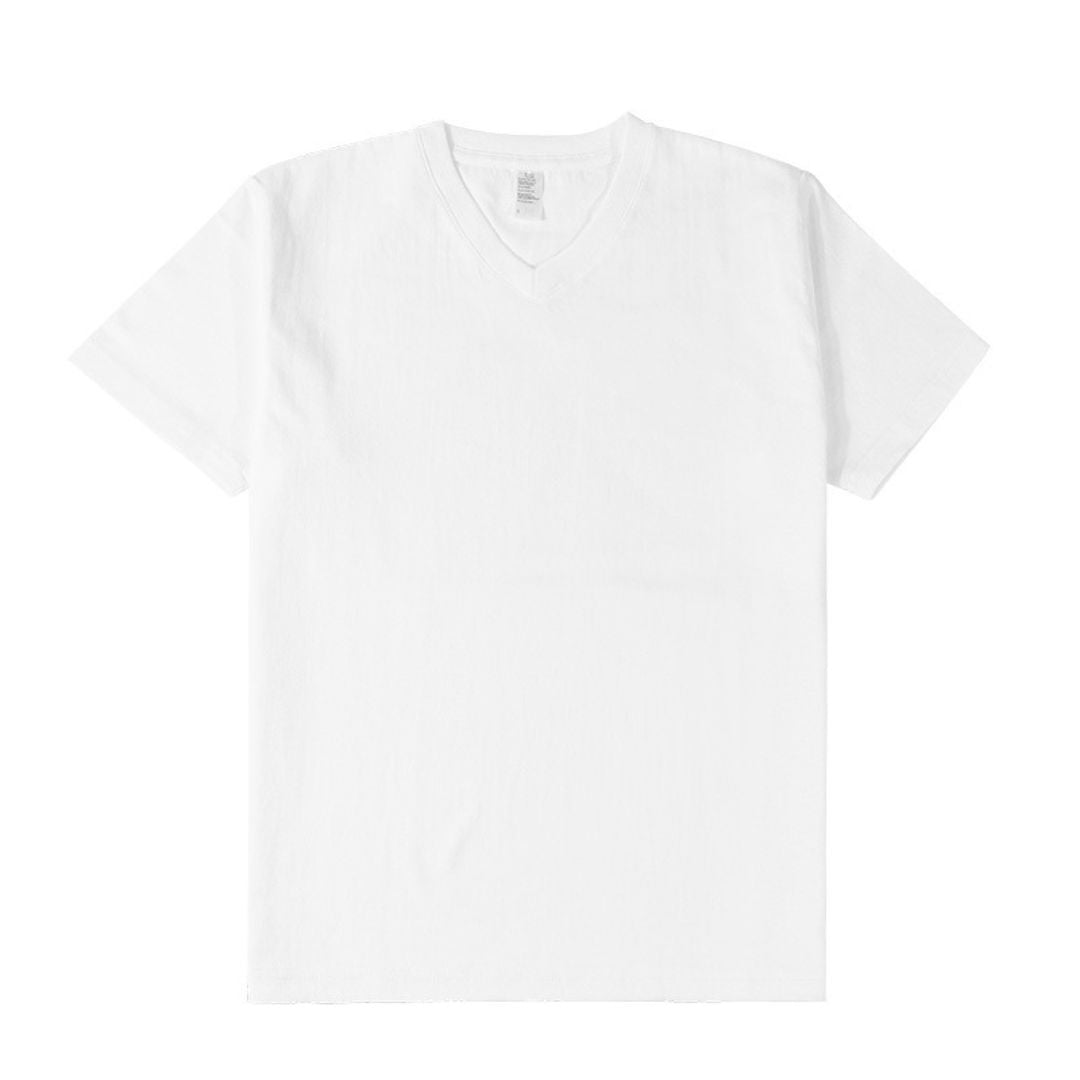 250g Pure Cotton V-Neck Short Sleeve T-Shirt (Min. 2 pcs)