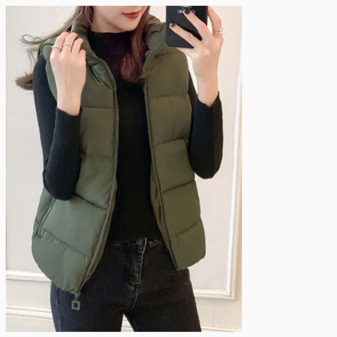 Solid Color Cotton Vest