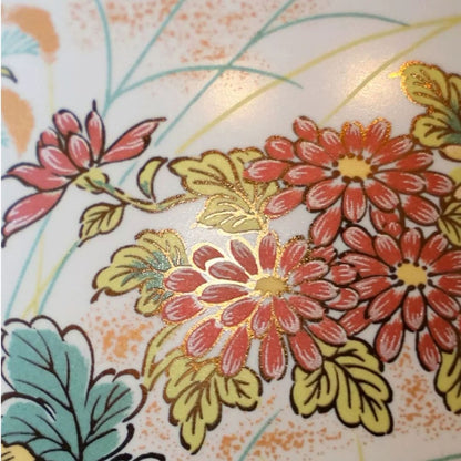 Kutani Retro Bird Auspicious Large Flower Vase