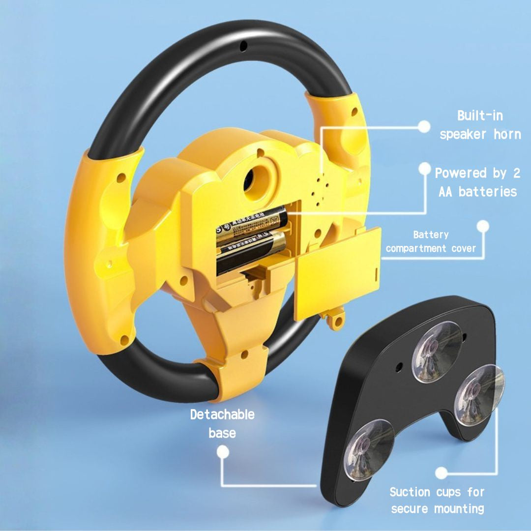 Kids' Car Ride Simulation Steering Wheel