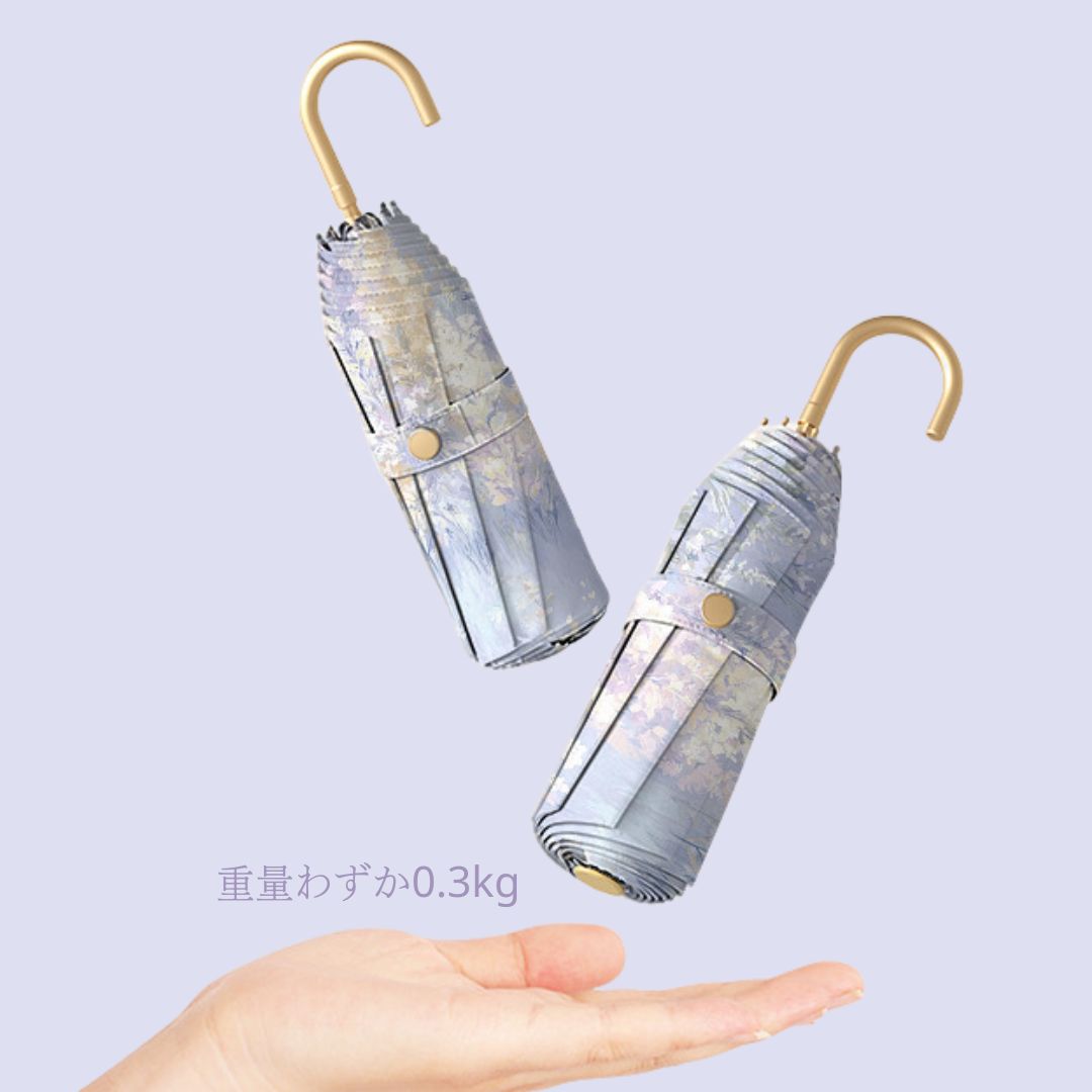 金フックプリント日傘