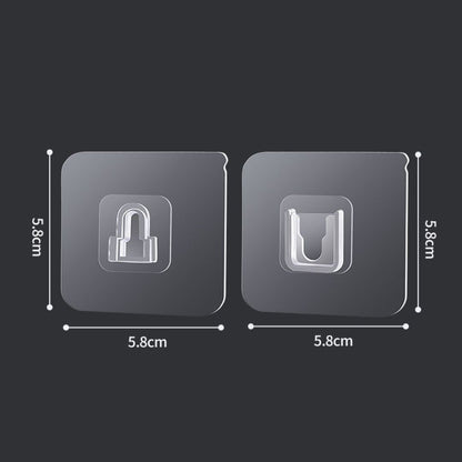強力無痕防水掛鉤(10對入)