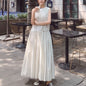 French Style Striped Bow Dress
