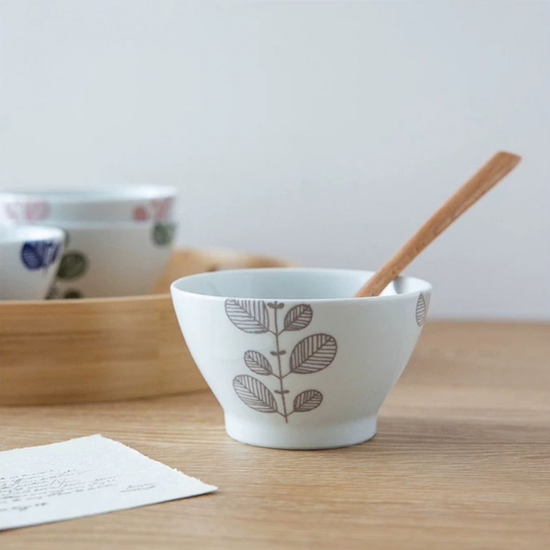 Mint Leaf Rice Bowl Set