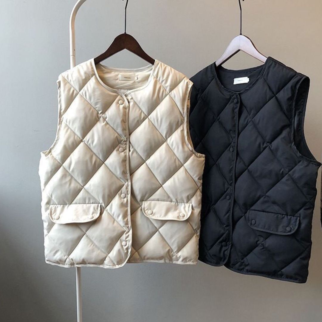 Cotton Diamond-Check Versatile Tank Top