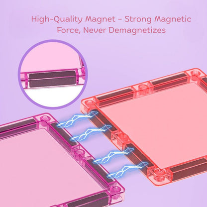 3D Stained-Glass Magnetic Building Tiles