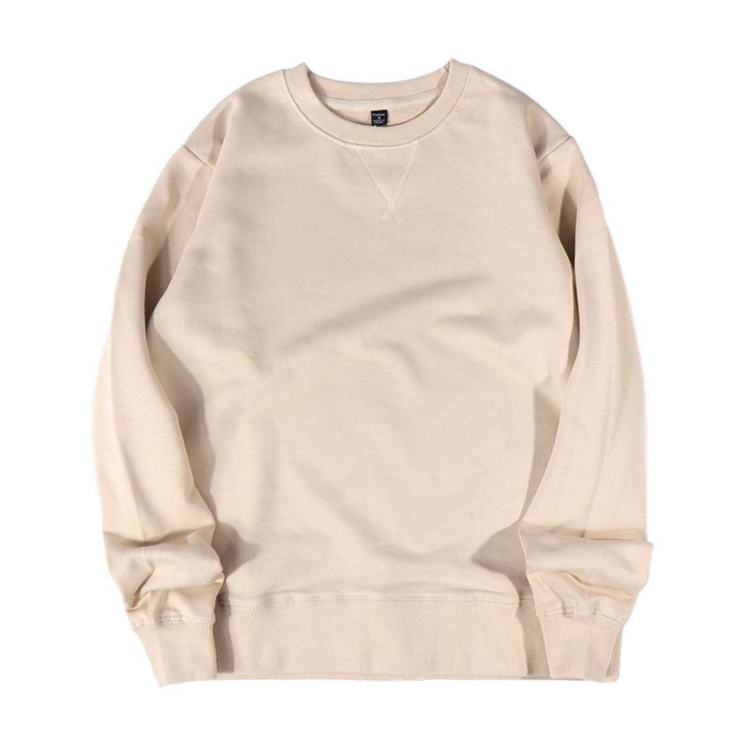 340g Solid Color Loose Sweatshirt