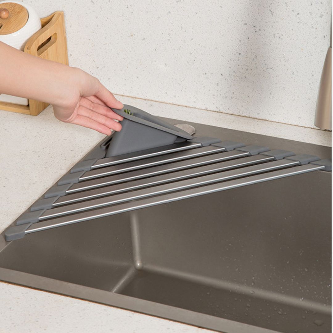 Kitchen Draining Triangular Rack