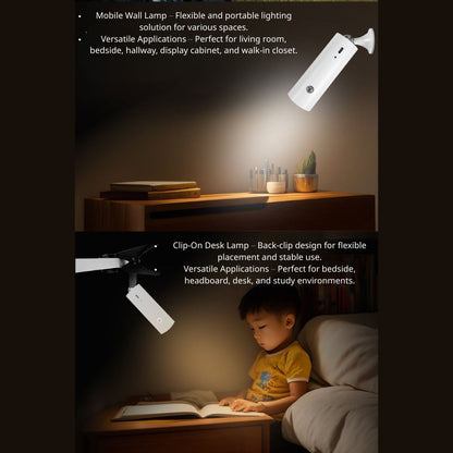 三合一夾子磁性燈