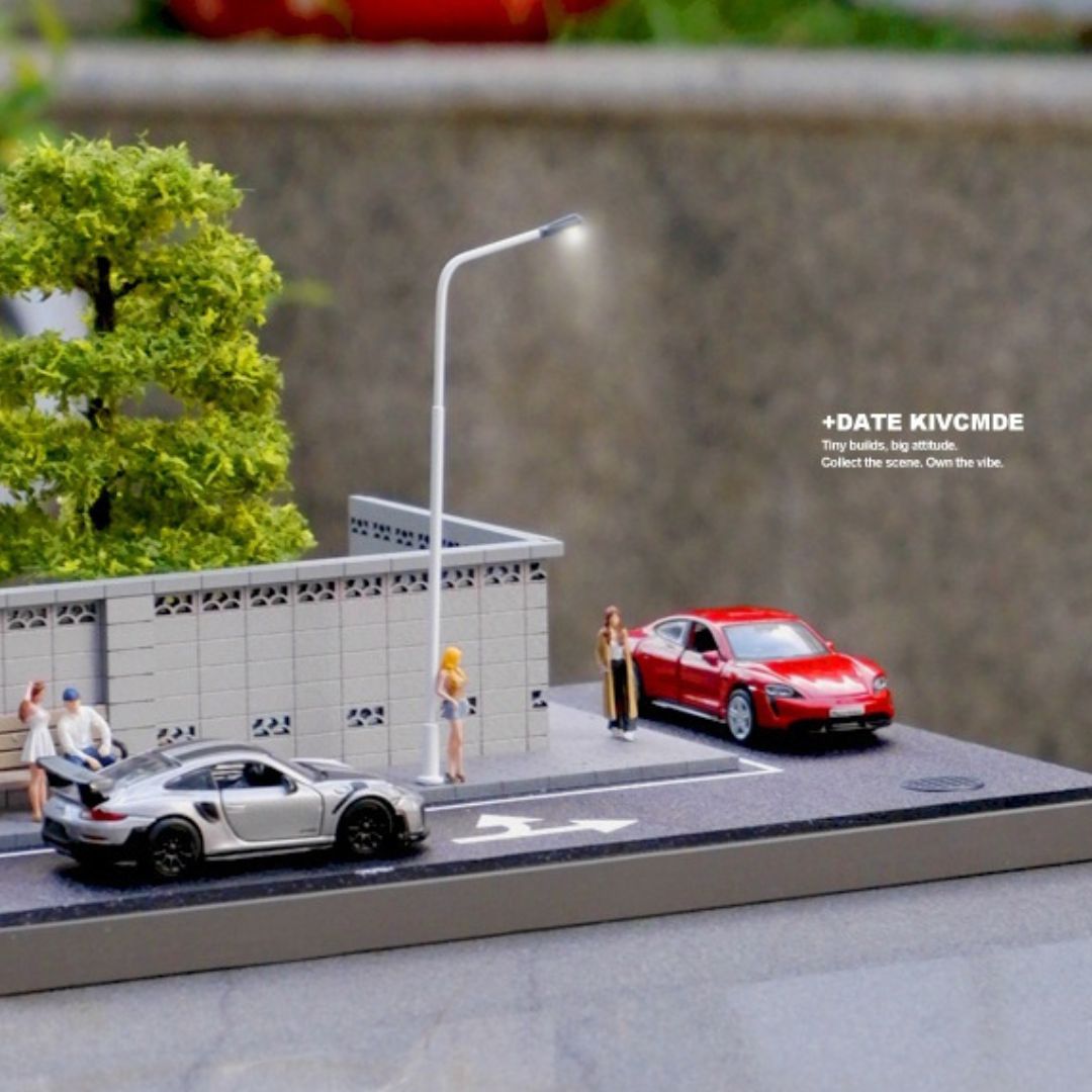 1:64 街路囲いの照明シーン