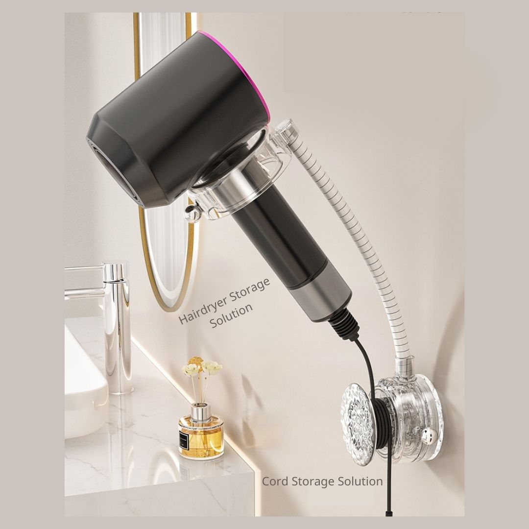 Suction Cup Lazy Hair Dryer Holder