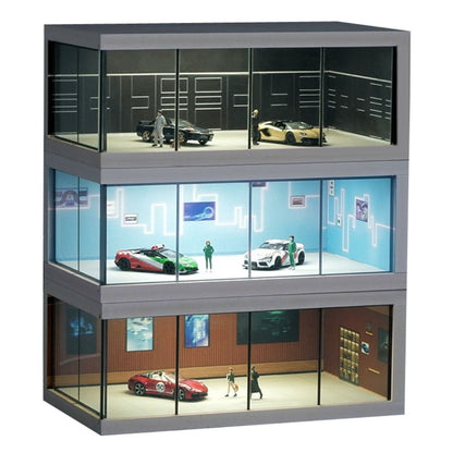 1:64 カーショールーム照明シーンボックス