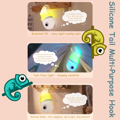 Chameleon Silicone Tap-to-Light Night Lamp