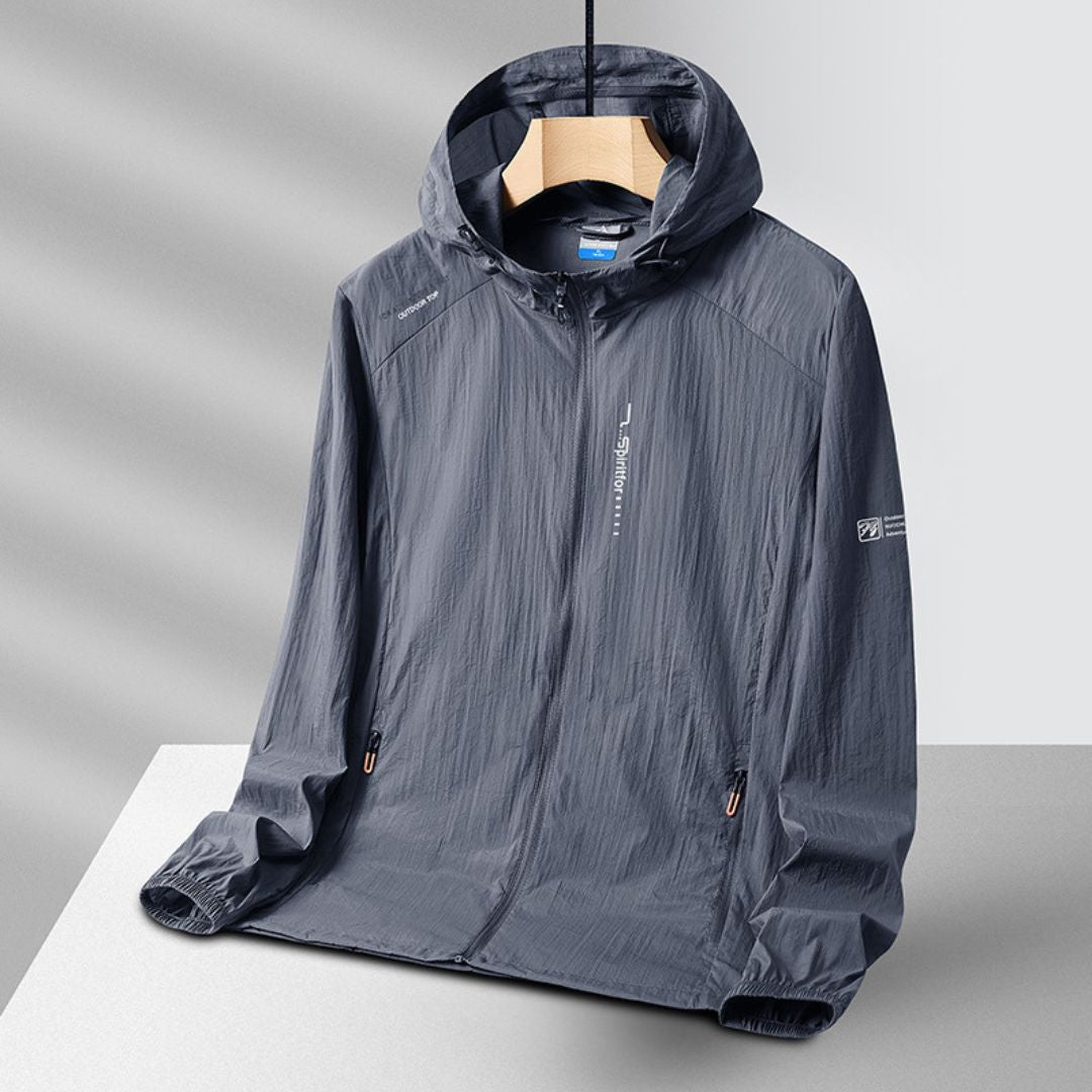 Lightweight UV-Protective Waterproof Hooded Jacket