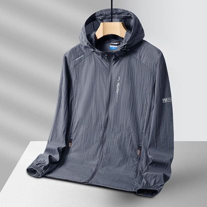 Lightweight UV-Protective Waterproof Hooded Jacket