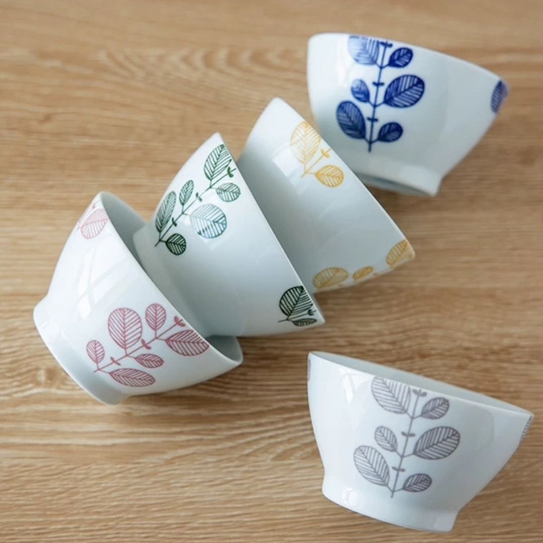 Mint Leaf Rice Bowl Set