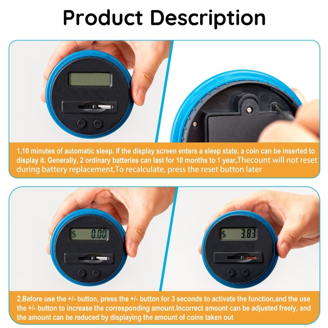 スマート自動メモリ貯金箱