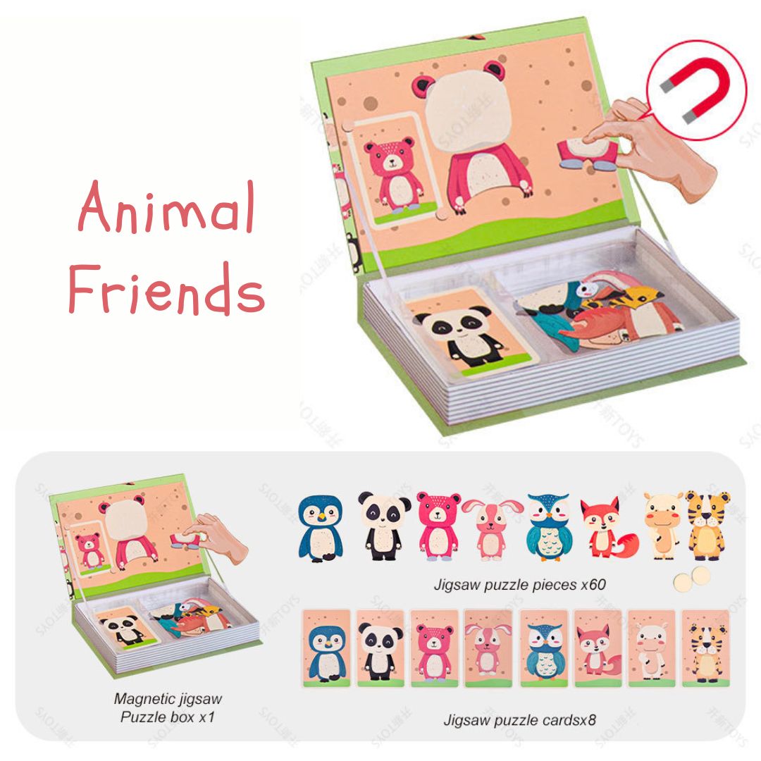 DIY 教育用磁気パズルブックおもちゃ