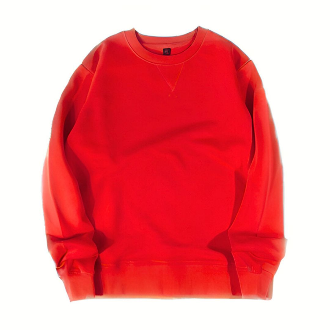 340g Solid Color Loose Sweatshirt