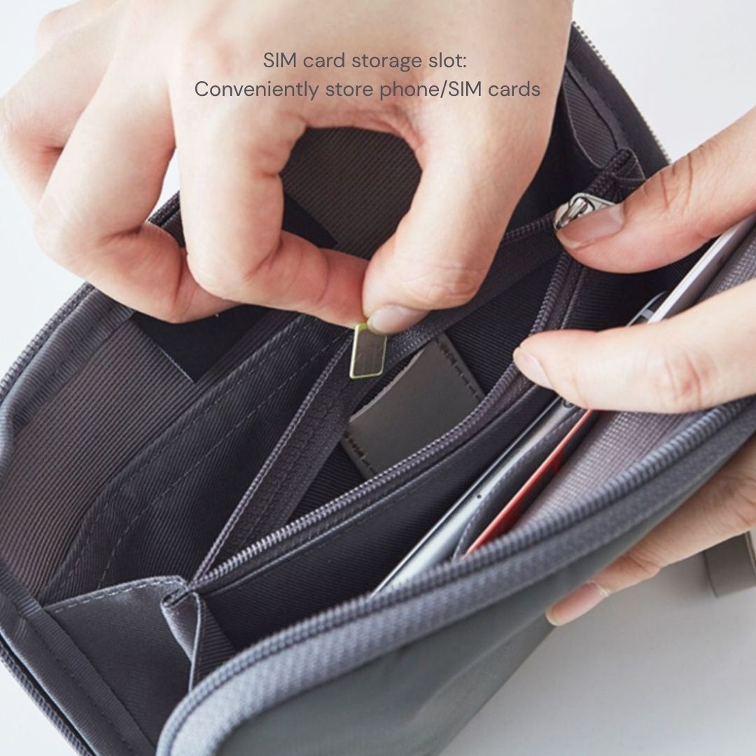 Spacious Passport & Document Organizer