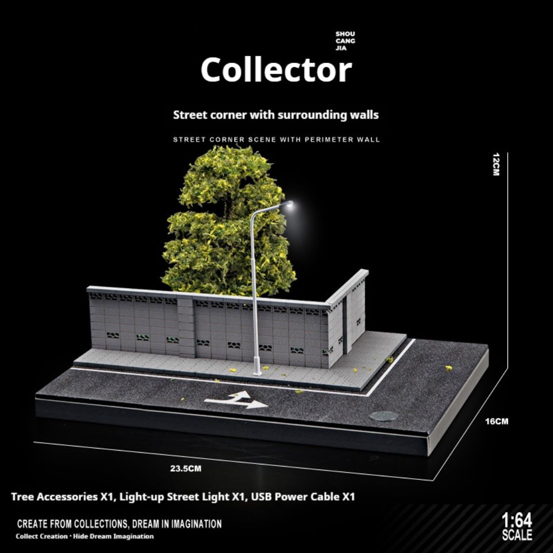 1:64 街路囲いの照明シーン